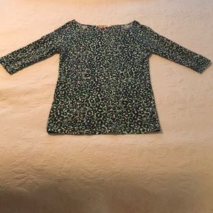 Lilly Pulitzer Leopard Print Cotton Shirt